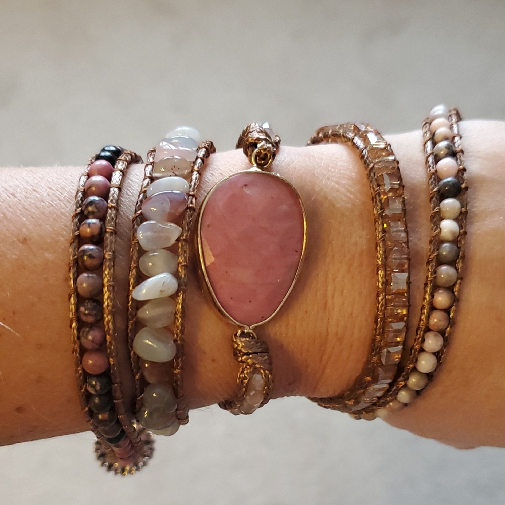 NWOT Boho Beaded Wrap Bracelet
